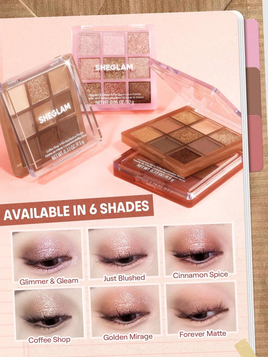 SHEGLAM 9-Pan Eyeshadow Palette