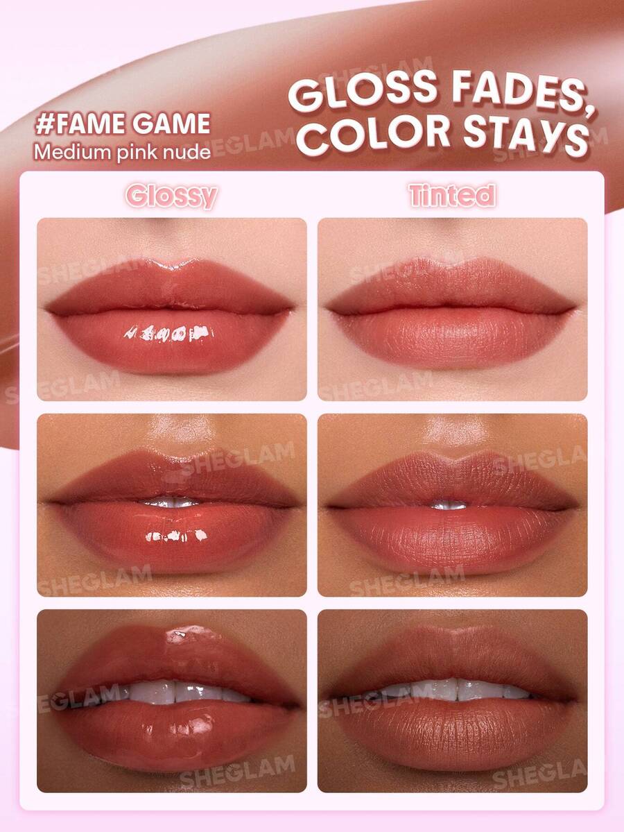 SHEGLAM Glazed & Locked Glossy Lip Tint