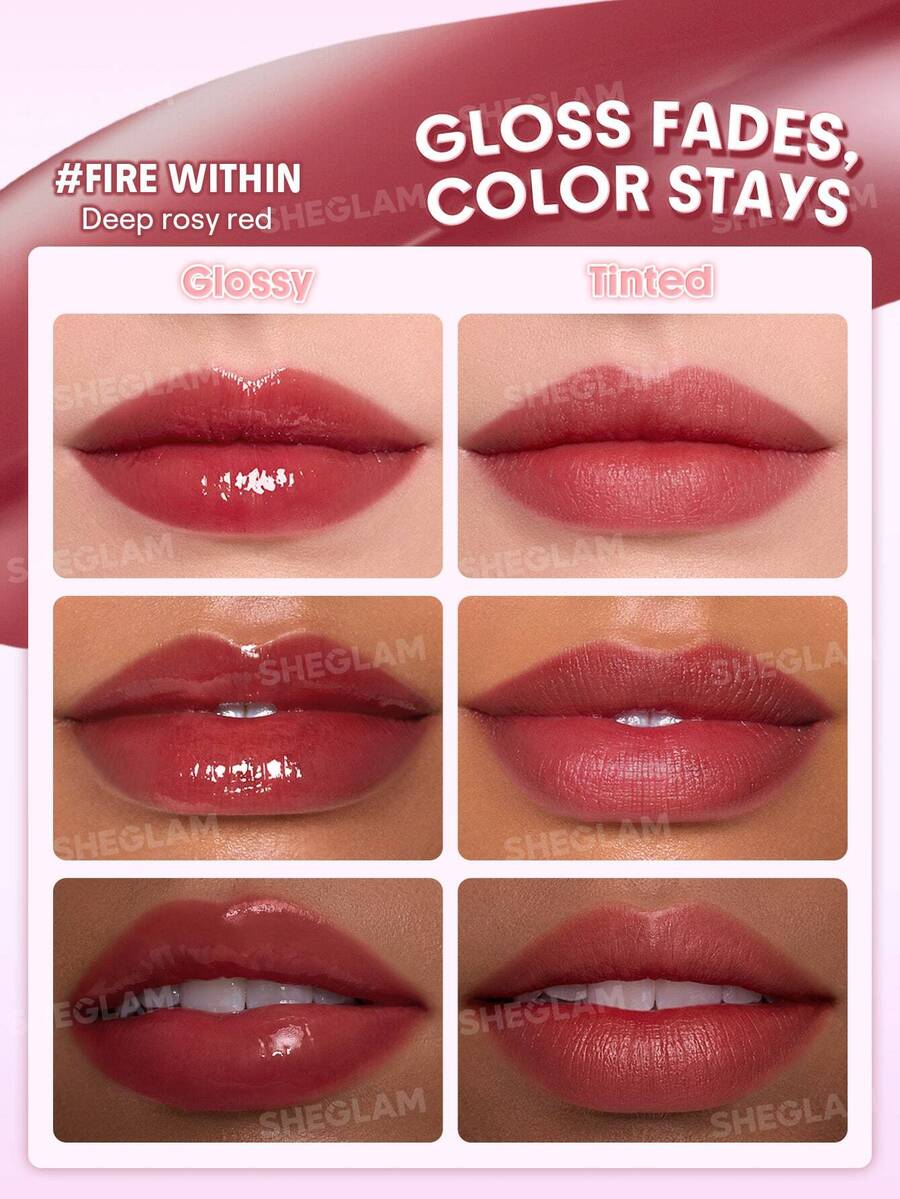 SHEGLAM Glazed & Locked Glossy Lip Tint