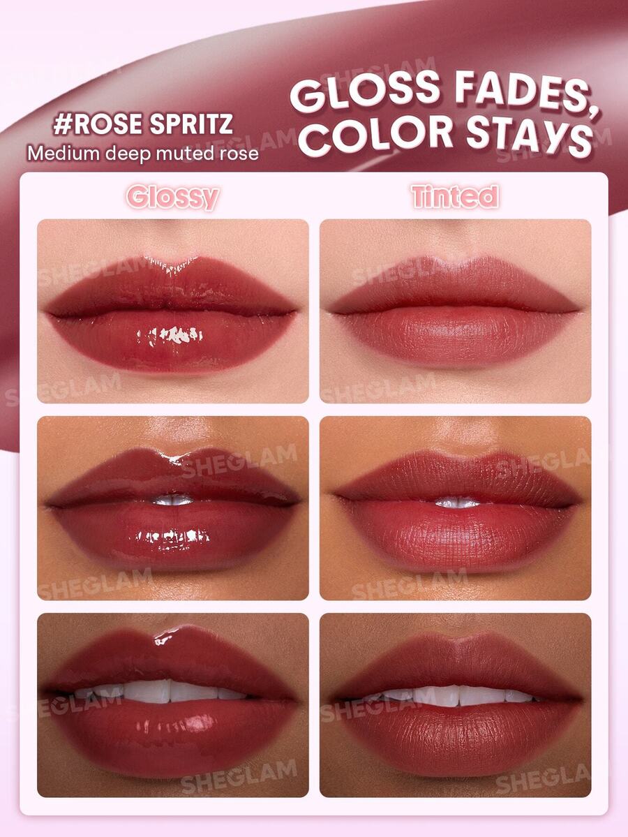 SHEGLAM Glazed & Locked Glossy Lip Tint