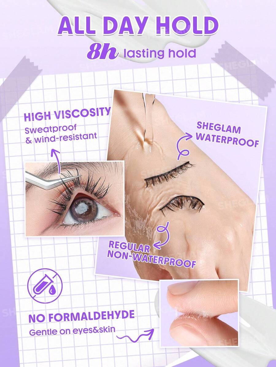 SHEGLAM Longwear Invisible Hold Lash Glue-Clear