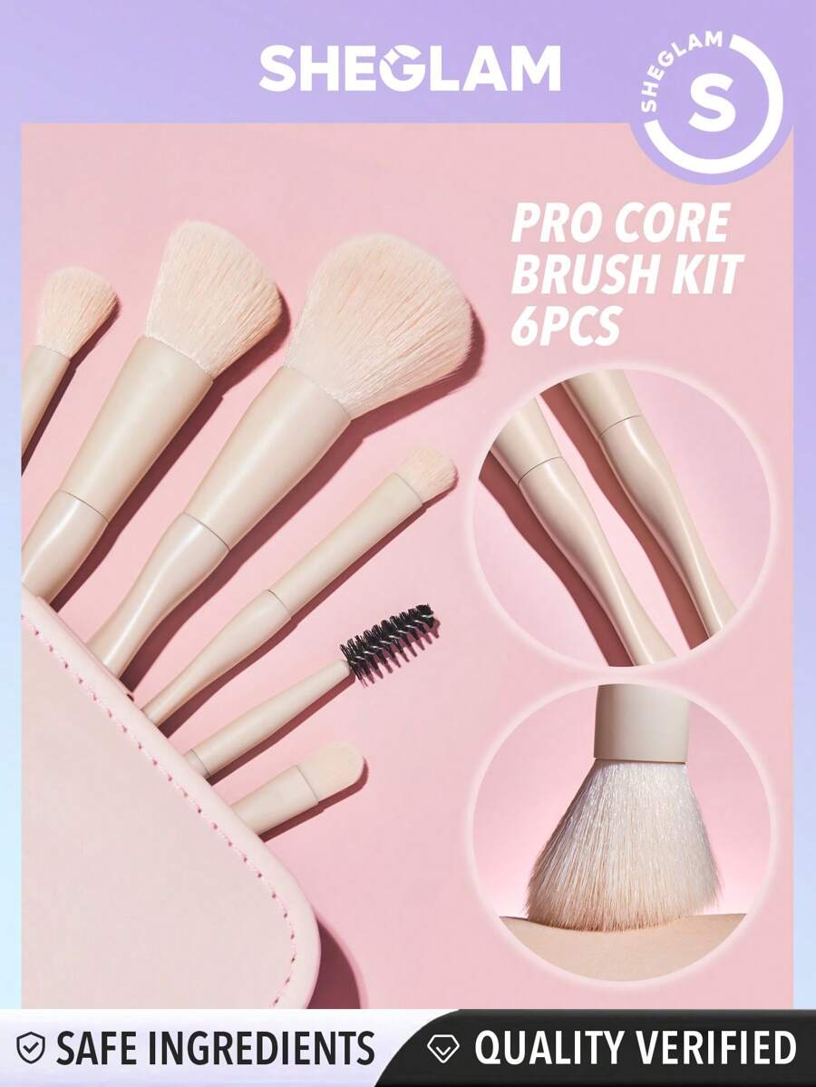 SHEGLAM Pro Core Brush Kit 6 Pcs/Set
