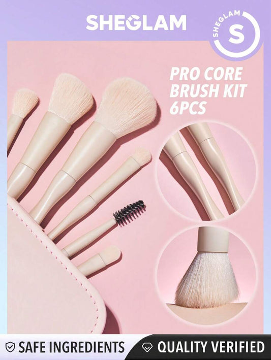 SHEGLAM Pro Core Brush Kit 6 Pcs/Set