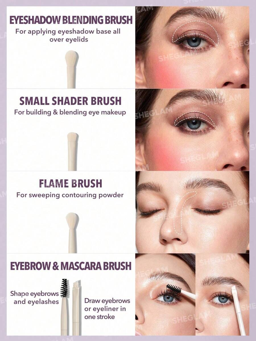 SHEGLAM Pro Core Brush Kit 8 Pcs/Set
