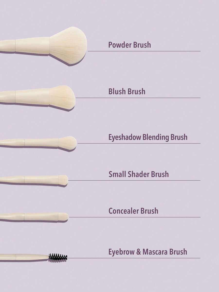 SHEGLAM Pro Core Brush Kit 6 Pcs/Set