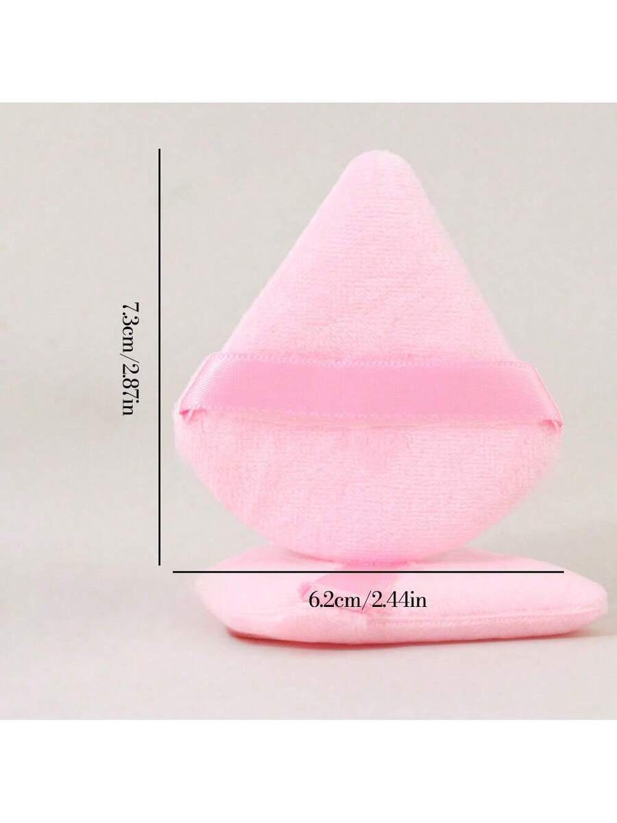 1 piece Triangle Pink Velvet Makeup Puff