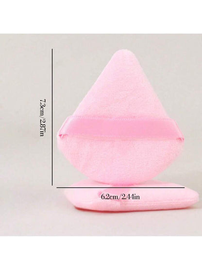 1 piece Triangle Pink Velvet Makeup Puff