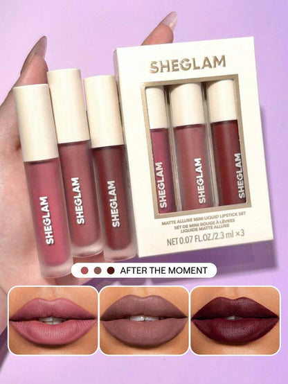 SHEGLAM Matte Allure Mini Liquid Lipstick Set