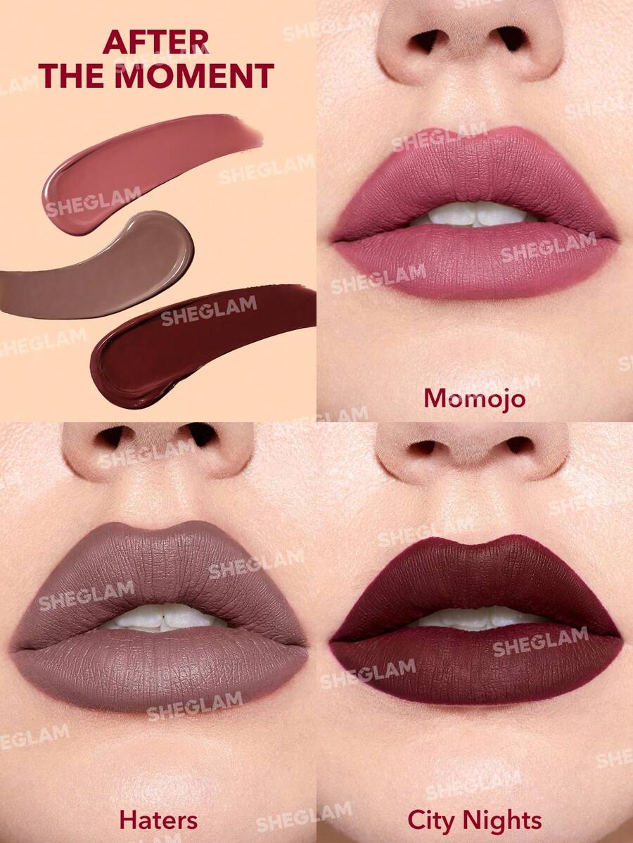 SHEGLAM Matte Allure Mini Liquid Lipstick Set