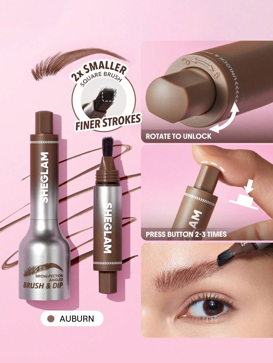 SHEGLAM Brow-Fection Angled Brush & Dip Liquid Eyebrow Gel Pen