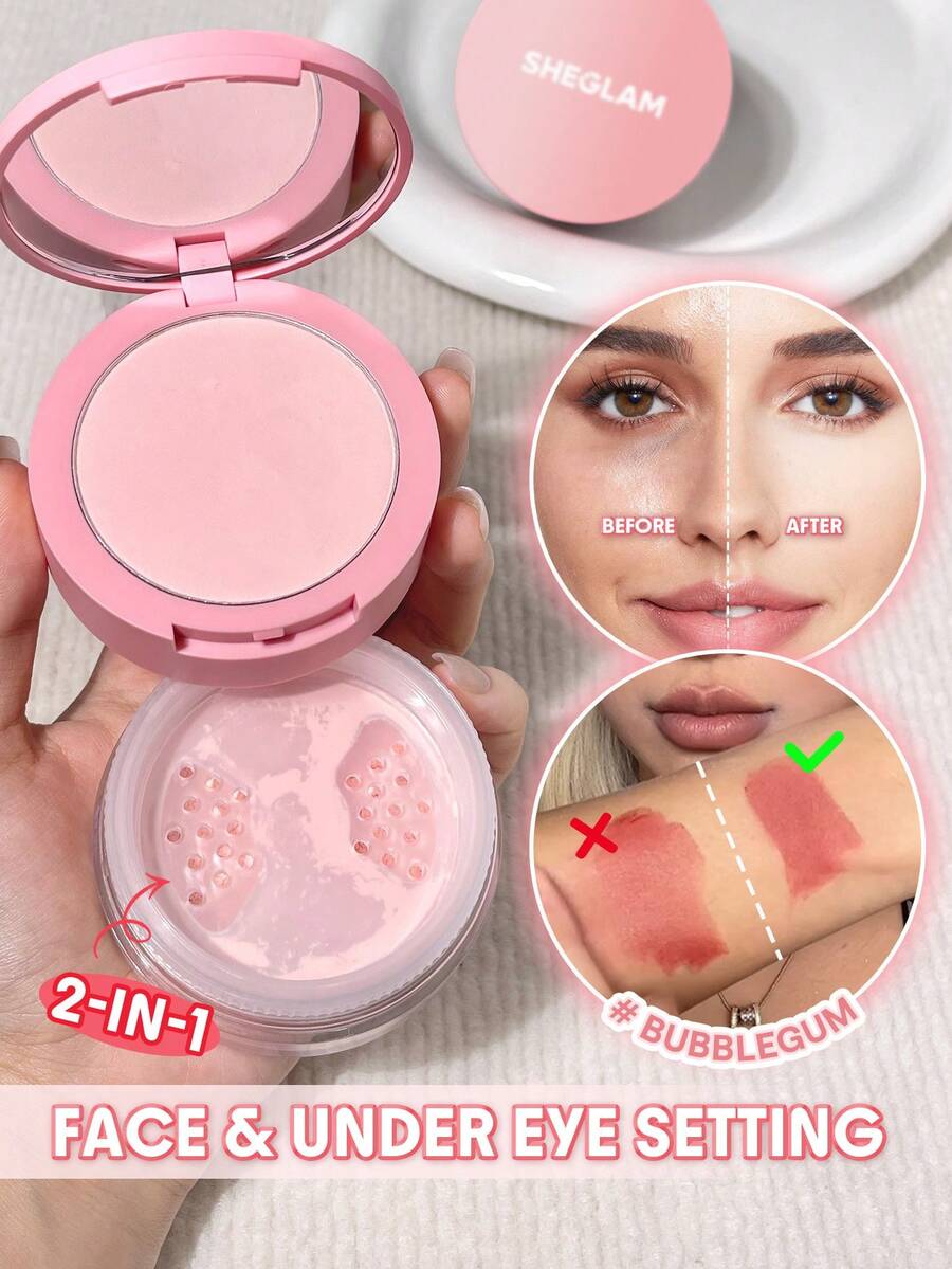 SHEGLAM Insta-Ready Face & Under Eye Setting Powder Duo