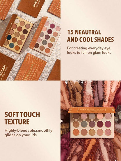 SHEGLAM Centuries 15-Color Matte Shimmer Eyeshadow Palette