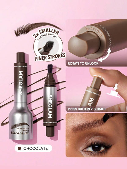SHEGLAM Brow-Fection Angled Brush & Dip Liquid Eyebrow Gel Pen