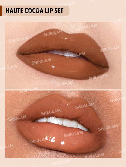 SHEGLAM Soft 90'S Glam Lip Liner And Lip Duo Set