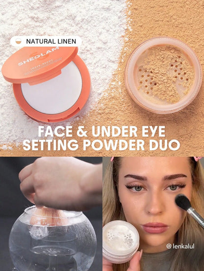 SHEGLAM Insta-Ready Face & Under Eye Setting Powder Duo