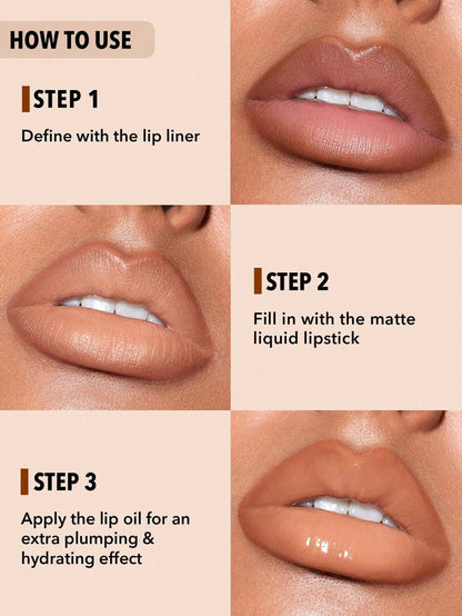 SHEGLAM Soft 90'S Glam Lip Liner And Lip Duo Set