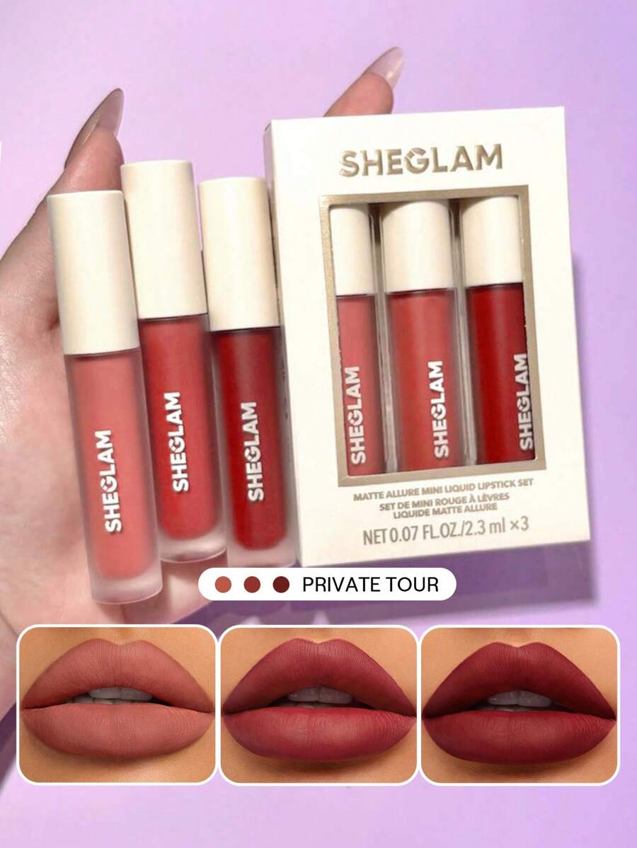 SHEGLAM Matte Allure Mini Liquid Lipstick Set