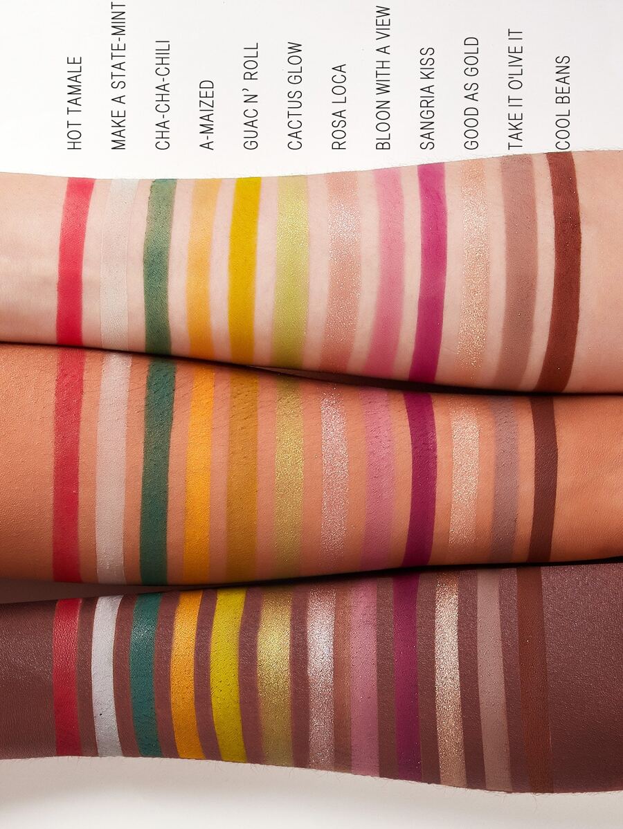 SHEGLAM Stay Fuego, Mexico Palette 12-Clolor Shimmer Metallic Matte Eyeshadow Palette