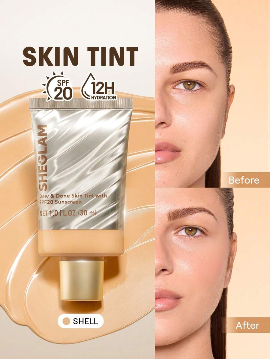 SHEGLAM Dew & Done Skin Tint With Spf20 Sunscreen