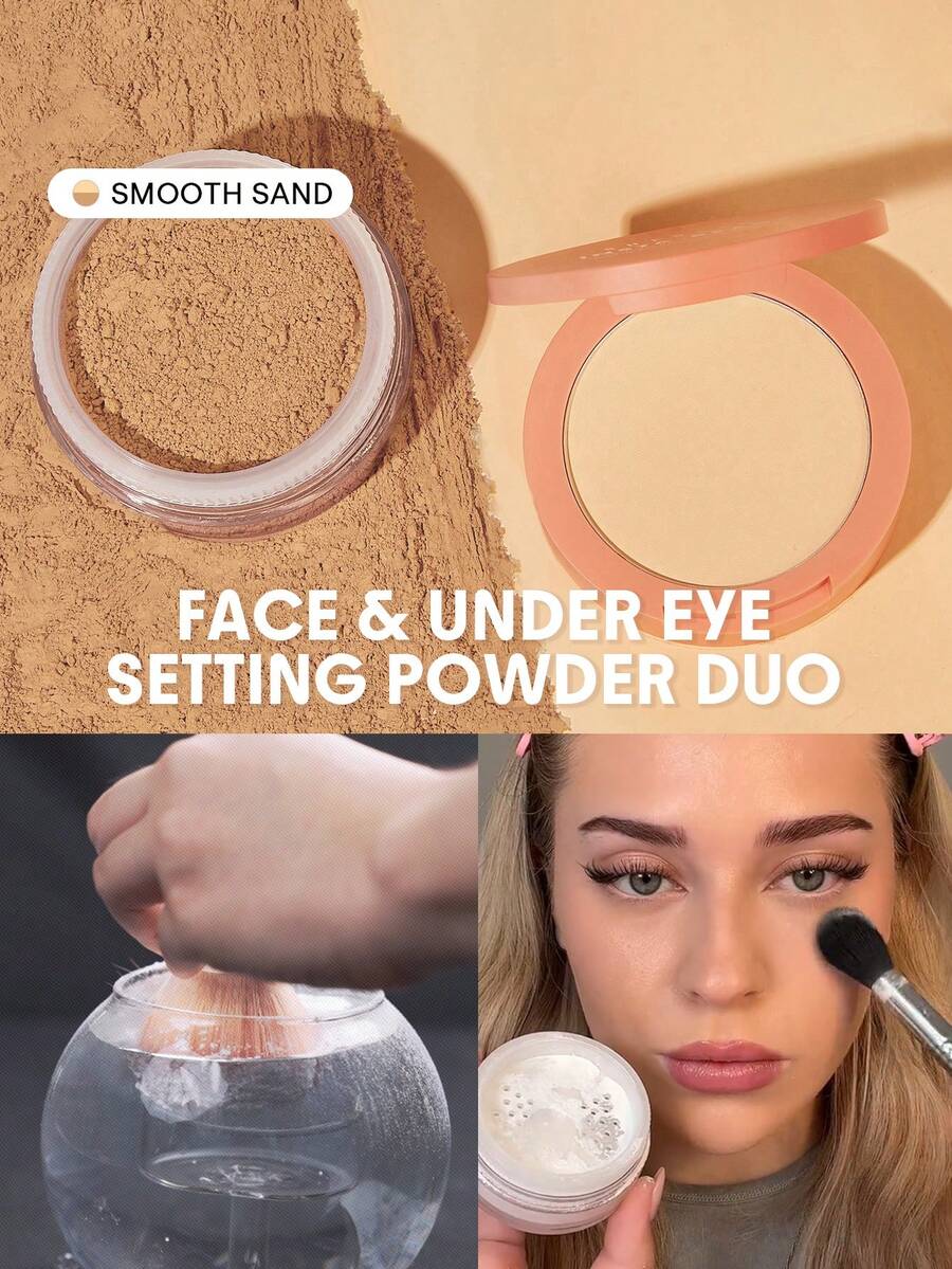 SHEGLAM Insta-Ready Face & Under Eye Setting Powder Duo