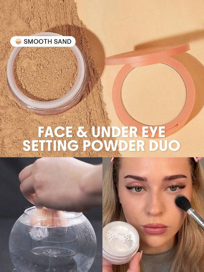 SHEGLAM Insta-Ready Face & Under Eye Setting Powder Duo