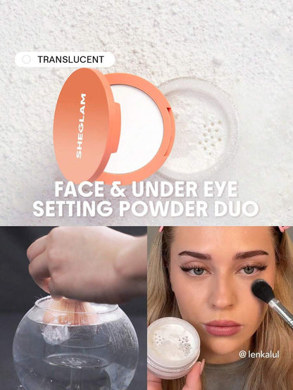 SHEGLAM Insta-Ready Face & Under Eye Setting Powder Duo