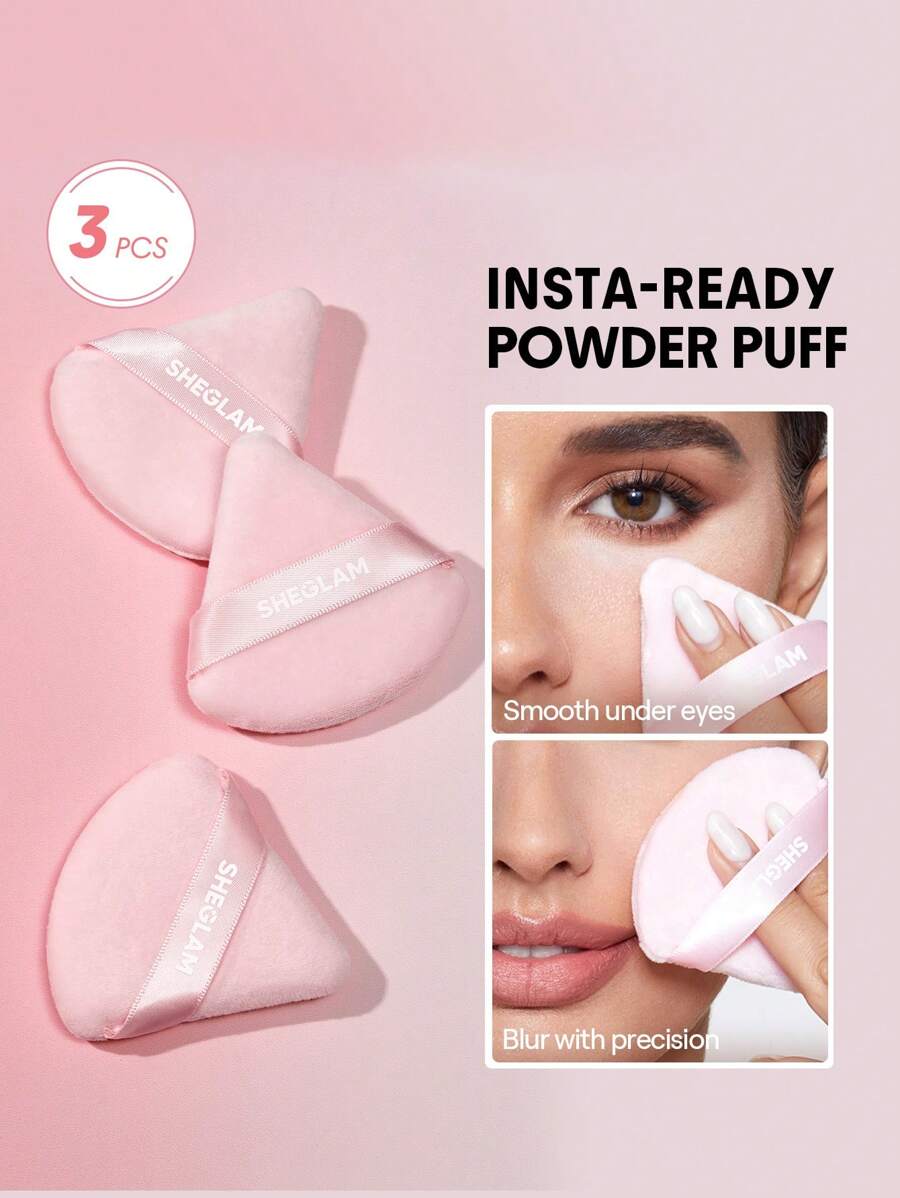 SHEGLAM Insta-Ready Powder Puff Set (3 Pcs)