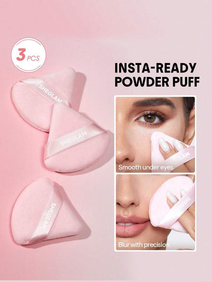 SHEGLAM Insta-Ready Powder Puff Set (3 Pcs)